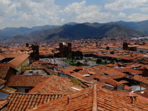 Ausblick von der Dachterrasse des Hostal Resbalosa