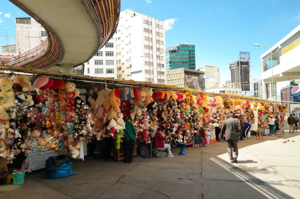 Typische Marktstände in La Paz 