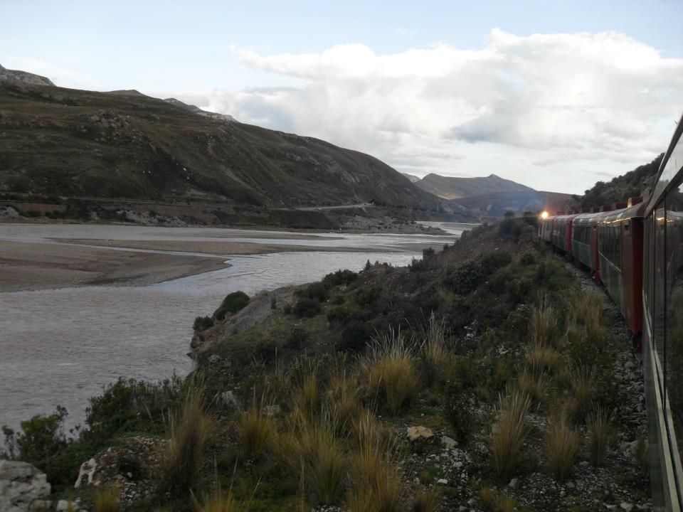 Die Abenddämmerung kurz vor der Ankunft in Huancayo