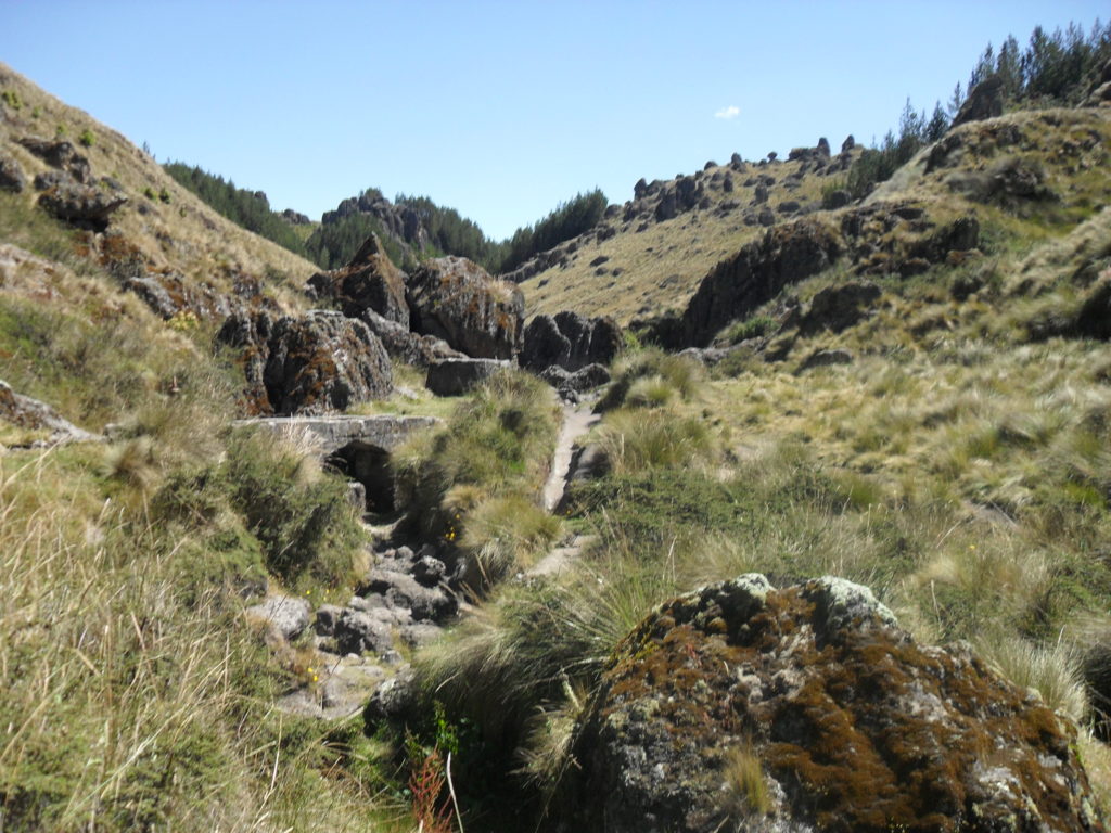 Das Bewässerungssystem auf 3.500 m Höhe wurde höchstwahrscheinlich von der Cajamarca-Kultur geschaffen. 