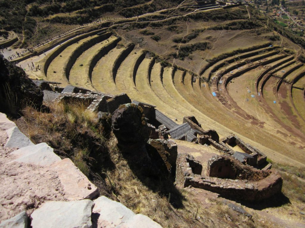Pisaq im Heiligen Tal der Inka. Auch für diese Stätte benötigtst du ein Boleto Turístico, zu erwerben in Cusco