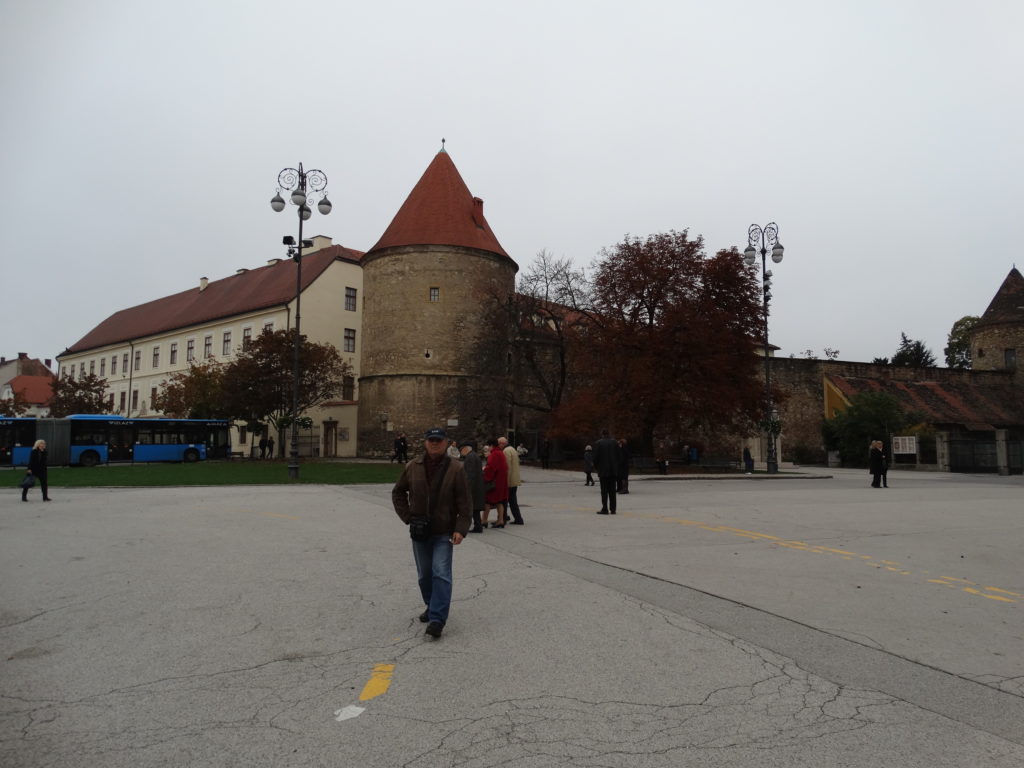 Reste der Stadtmauer am Kapitol von Zagreb